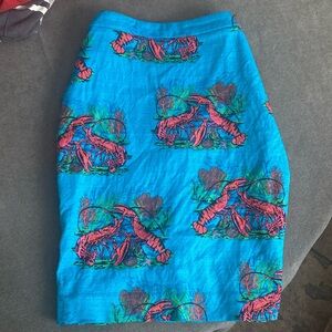 J Crew Lobster Marine sea resort wear office or fun day gorgeous 14